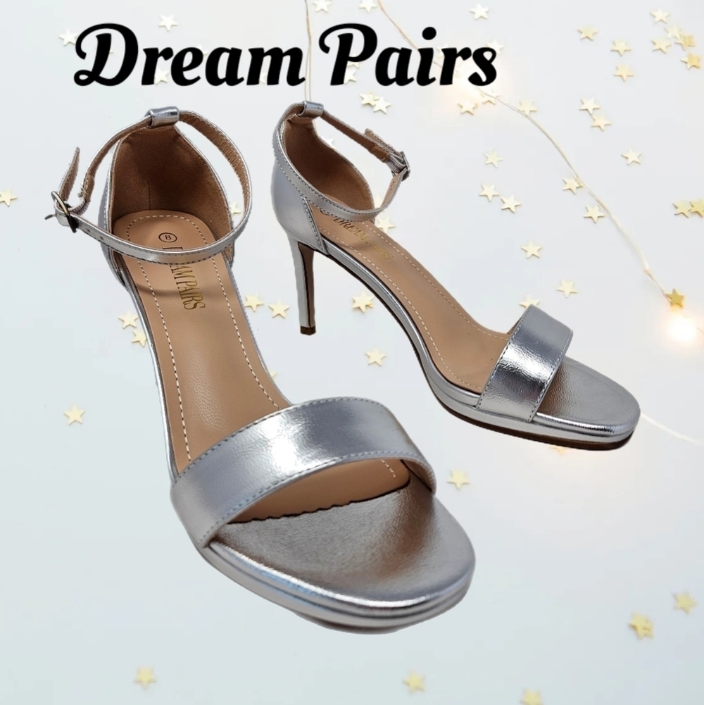 Dream Pairs Stilettos Womens Sz 8 Fashion Ankle Strap Party Dress Heels